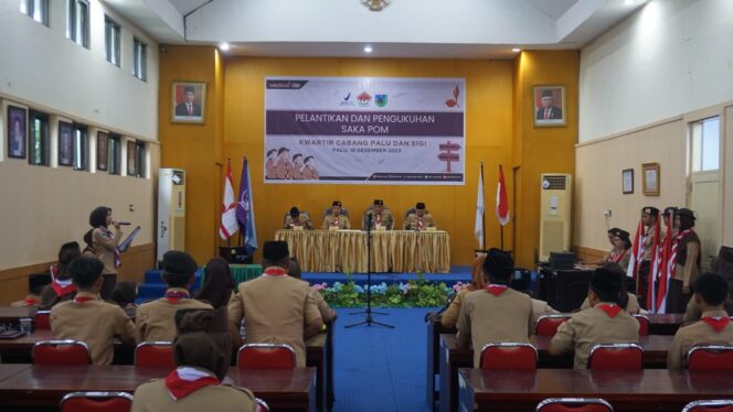 
					Saka Pom Sigi dan Kota Palu, Resmi dilantik dan dikukuhkan