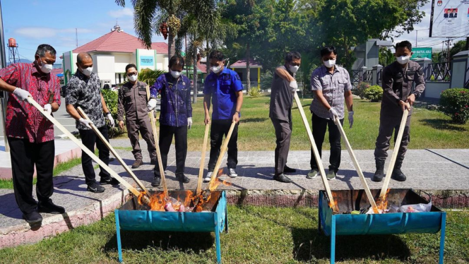 
					Terbanyak Narkoba, Kejari Palu Musnahkan Barang Bukti dari 48 Perkara