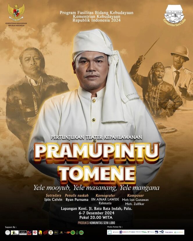 
Angkat Raja Tombolotutu di Teater Pramupintu Tomene, Ratusan Seniman Dilibatkan