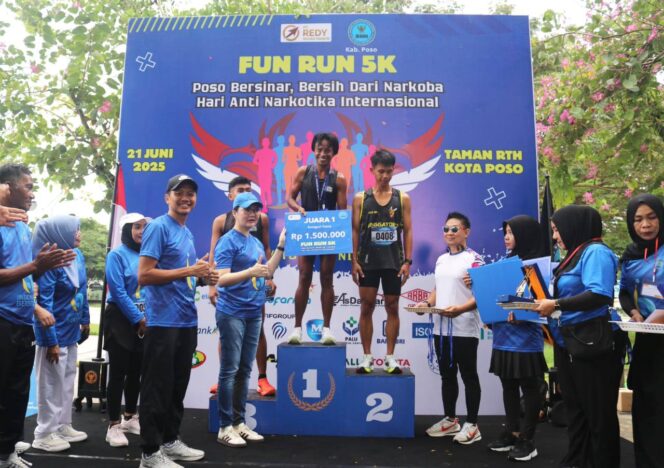 
Peringati HANI 2025, BNN Poso Gelar Fun Run 5K