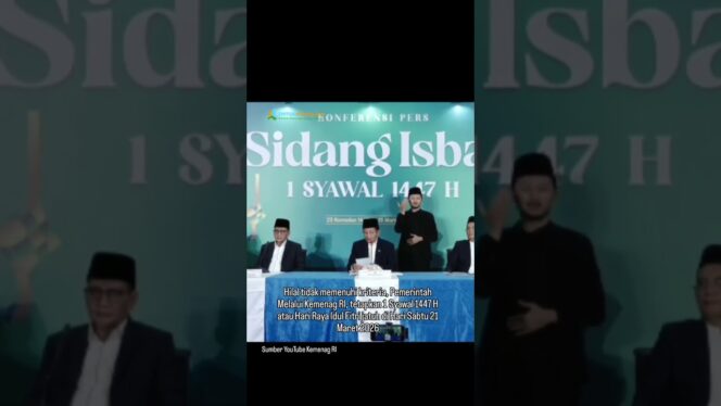 
					Hilal tidak Penuhi kriteria, Kemenag RI tetapkan Hari Raya Idul Fitri di Hari Sabtu 21 Maret 2026